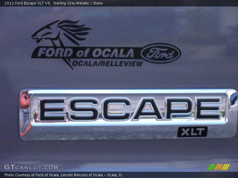 Sterling Grey Metallic / Stone 2011 Ford Escape XLT V6
