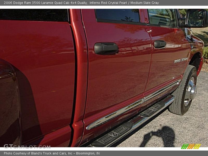Inferno Red Crystal Pearl / Medium Slate Gray 2006 Dodge Ram 3500 Laramie Quad Cab 4x4 Dually