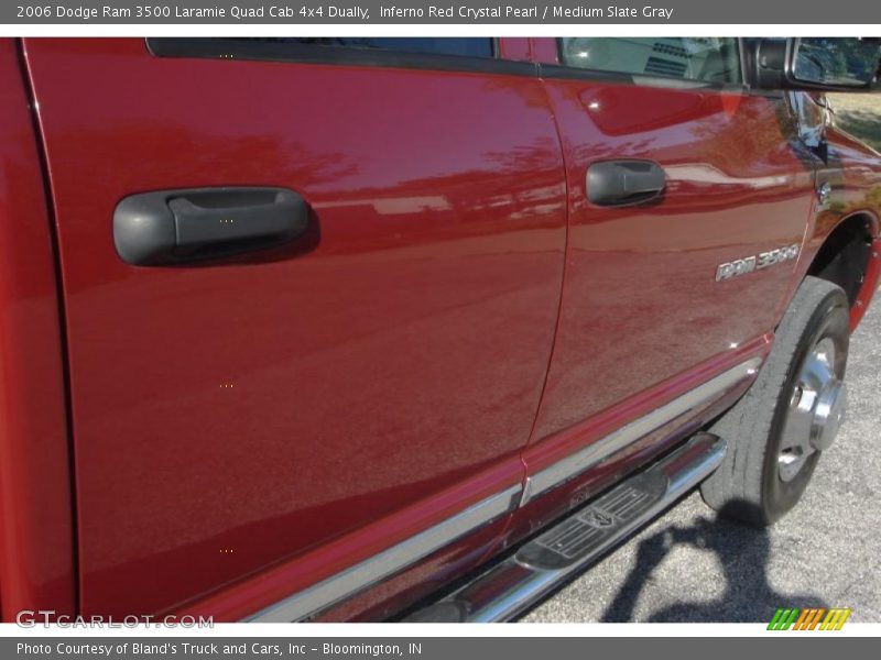 Inferno Red Crystal Pearl / Medium Slate Gray 2006 Dodge Ram 3500 Laramie Quad Cab 4x4 Dually