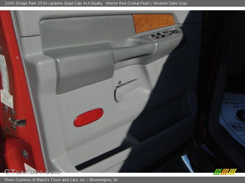 Inferno Red Crystal Pearl / Medium Slate Gray 2006 Dodge Ram 3500 Laramie Quad Cab 4x4 Dually