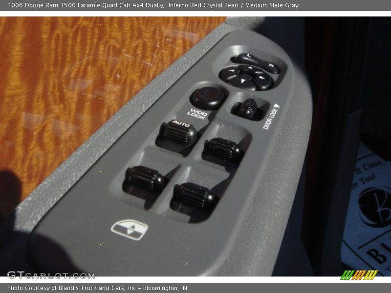 Inferno Red Crystal Pearl / Medium Slate Gray 2006 Dodge Ram 3500 Laramie Quad Cab 4x4 Dually