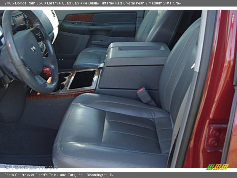 Inferno Red Crystal Pearl / Medium Slate Gray 2006 Dodge Ram 3500 Laramie Quad Cab 4x4 Dually