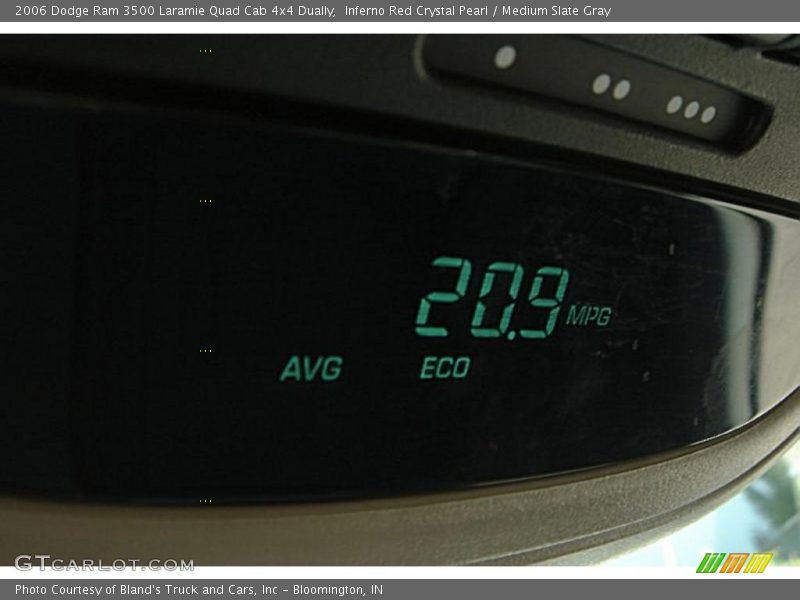 Inferno Red Crystal Pearl / Medium Slate Gray 2006 Dodge Ram 3500 Laramie Quad Cab 4x4 Dually