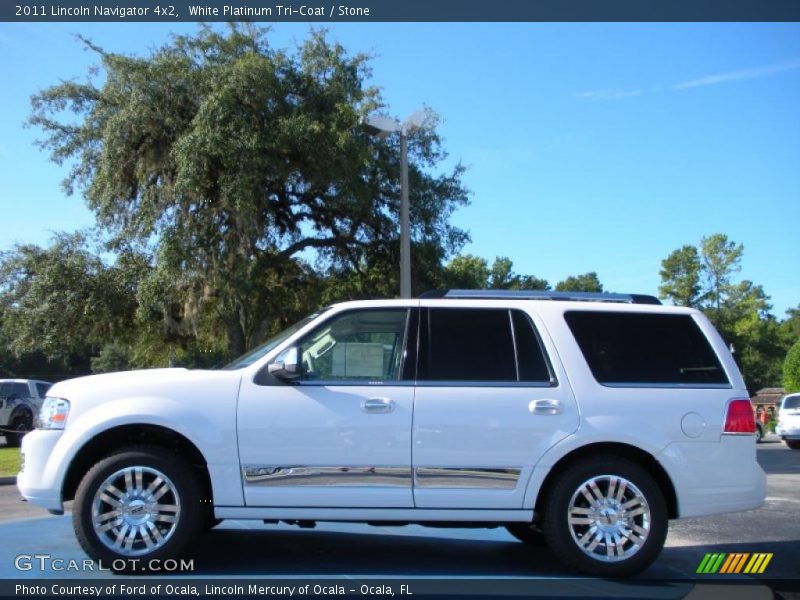 White Platinum Tri-Coat / Stone 2011 Lincoln Navigator 4x2
