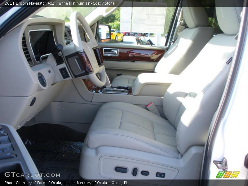 White Platinum Tri-Coat / Stone 2011 Lincoln Navigator 4x2