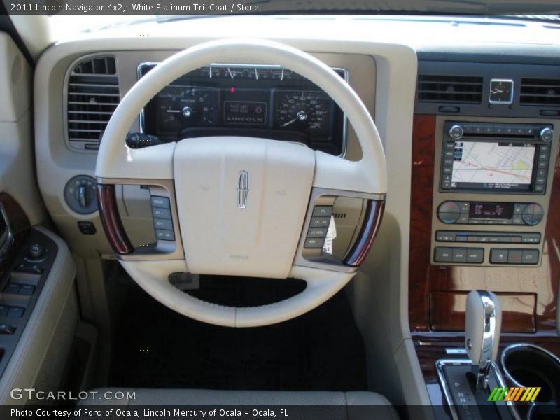 White Platinum Tri-Coat / Stone 2011 Lincoln Navigator 4x2