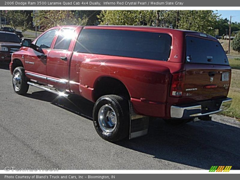 Inferno Red Crystal Pearl / Medium Slate Gray 2006 Dodge Ram 3500 Laramie Quad Cab 4x4 Dually