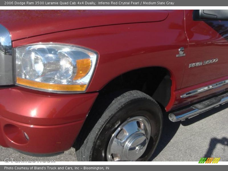 Inferno Red Crystal Pearl / Medium Slate Gray 2006 Dodge Ram 3500 Laramie Quad Cab 4x4 Dually