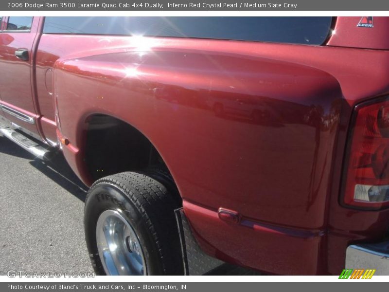 Inferno Red Crystal Pearl / Medium Slate Gray 2006 Dodge Ram 3500 Laramie Quad Cab 4x4 Dually