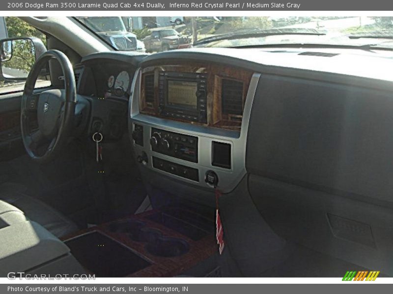 Inferno Red Crystal Pearl / Medium Slate Gray 2006 Dodge Ram 3500 Laramie Quad Cab 4x4 Dually