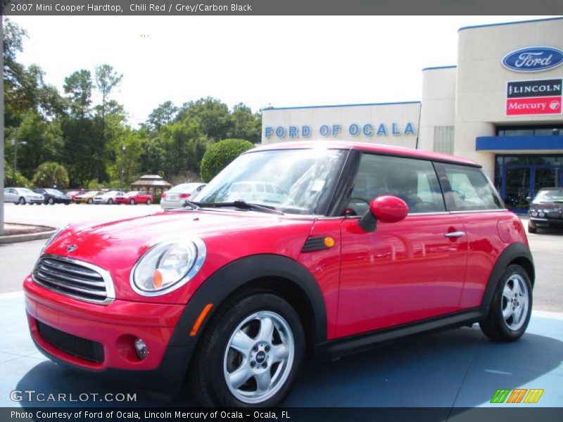 Chili Red / Grey/Carbon Black 2007 Mini Cooper Hardtop
