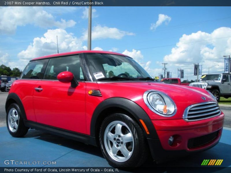 Chili Red / Grey/Carbon Black 2007 Mini Cooper Hardtop