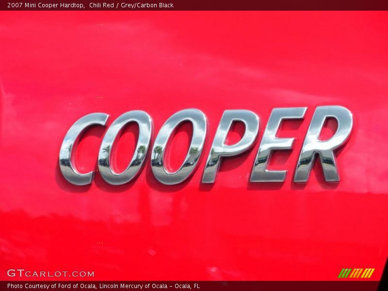 Chili Red / Grey/Carbon Black 2007 Mini Cooper Hardtop