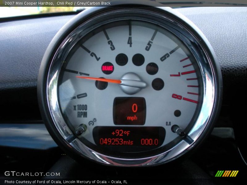 Chili Red / Grey/Carbon Black 2007 Mini Cooper Hardtop