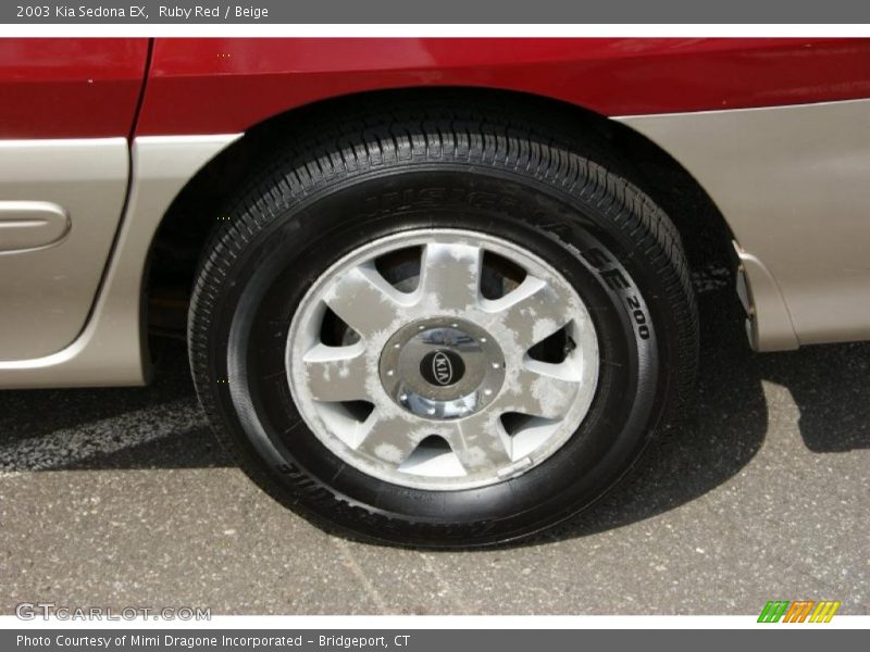 Ruby Red / Beige 2003 Kia Sedona EX