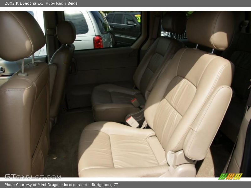 Ruby Red / Beige 2003 Kia Sedona EX