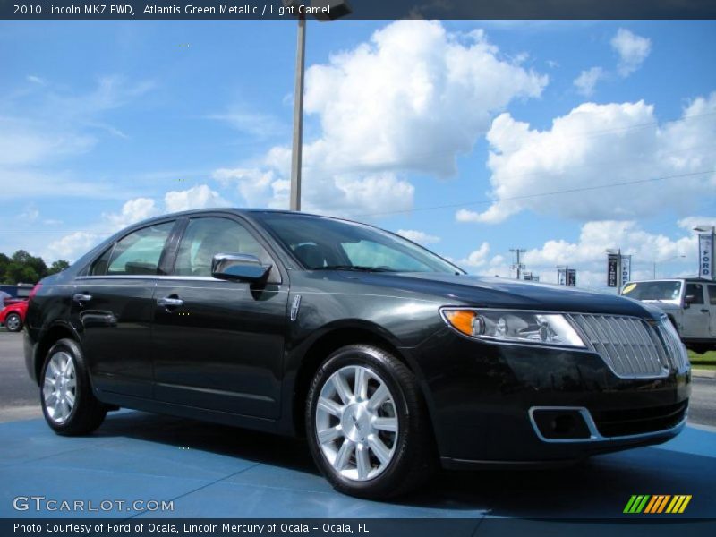Atlantis Green Metallic / Light Camel 2010 Lincoln MKZ FWD
