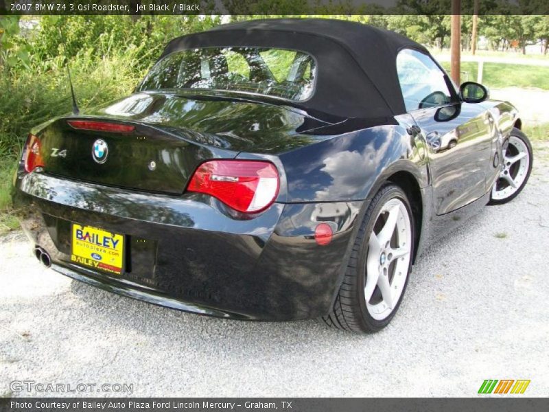 Jet Black / Black 2007 BMW Z4 3.0si Roadster