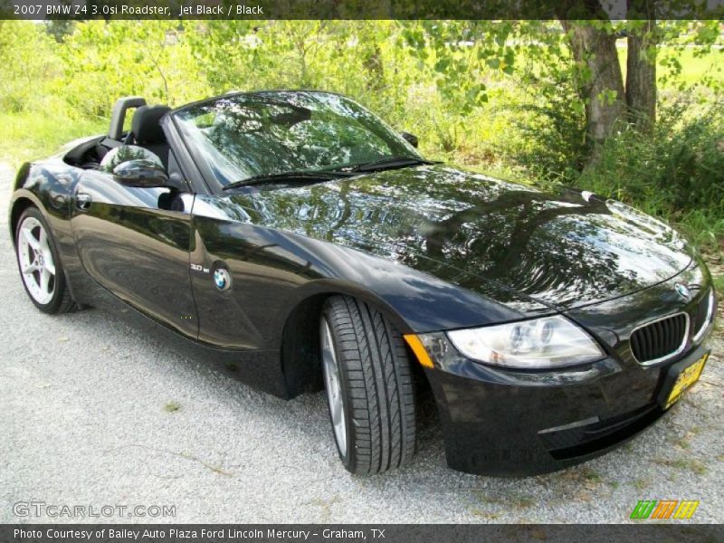 Jet Black / Black 2007 BMW Z4 3.0si Roadster