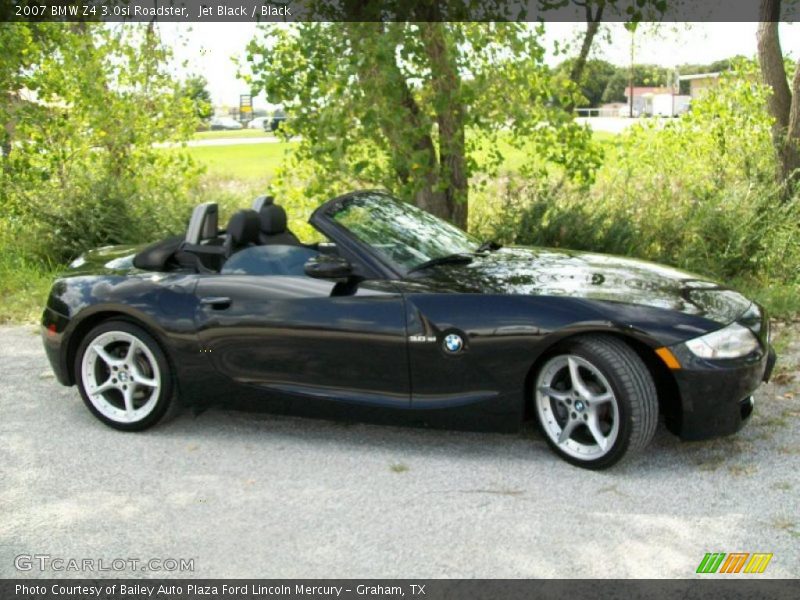 Jet Black / Black 2007 BMW Z4 3.0si Roadster