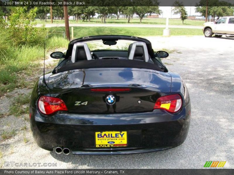Jet Black / Black 2007 BMW Z4 3.0si Roadster
