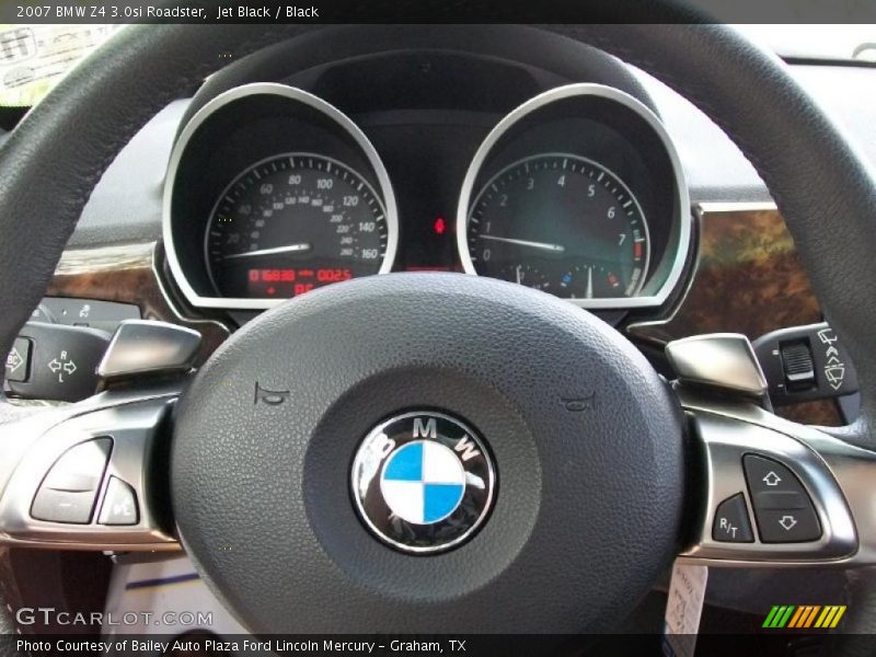 Jet Black / Black 2007 BMW Z4 3.0si Roadster