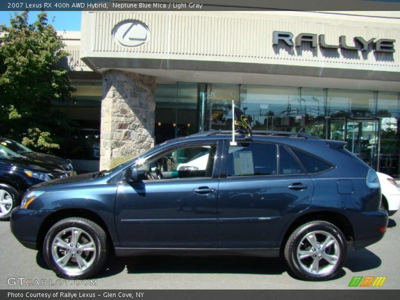 Neptune Blue Mica / Light Gray 2007 Lexus RX 400h AWD Hybrid