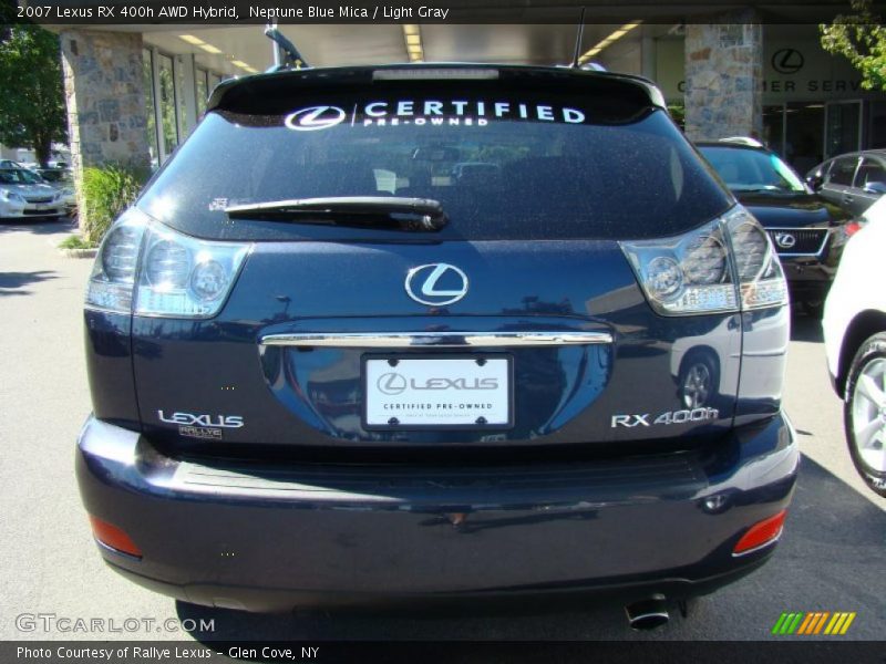 Neptune Blue Mica / Light Gray 2007 Lexus RX 400h AWD Hybrid