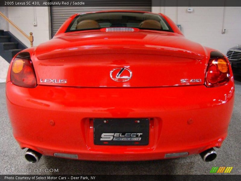 Absolutely Red / Saddle 2005 Lexus SC 430