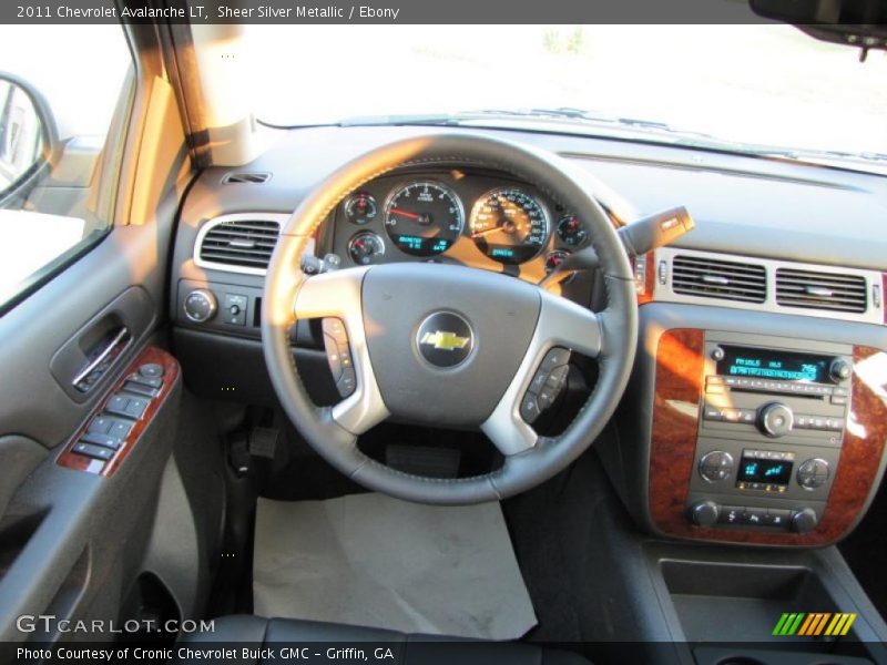 Sheer Silver Metallic / Ebony 2011 Chevrolet Avalanche LT
