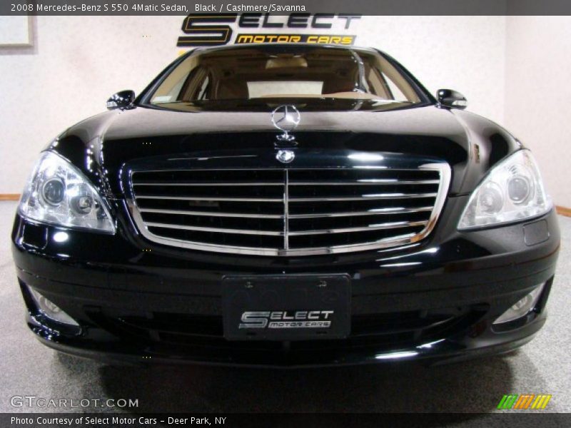 Black / Cashmere/Savanna 2008 Mercedes-Benz S 550 4Matic Sedan