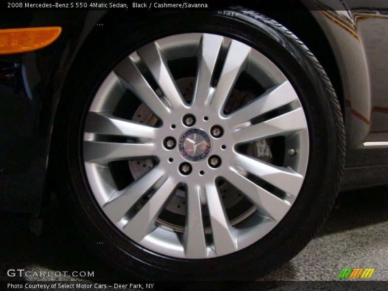 Black / Cashmere/Savanna 2008 Mercedes-Benz S 550 4Matic Sedan