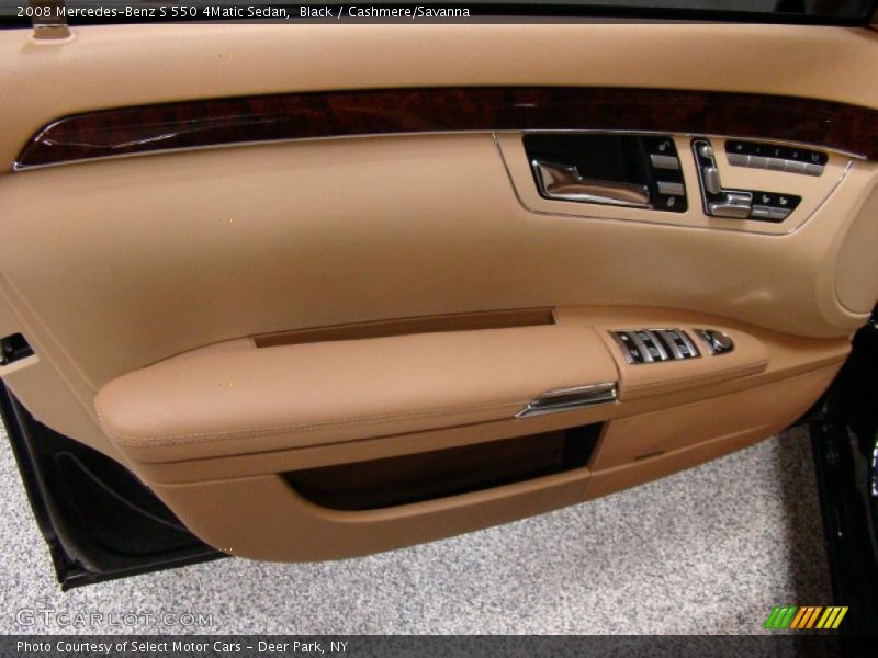 Black / Cashmere/Savanna 2008 Mercedes-Benz S 550 4Matic Sedan