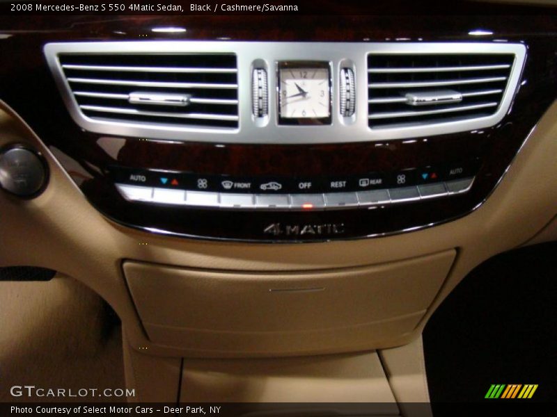 Black / Cashmere/Savanna 2008 Mercedes-Benz S 550 4Matic Sedan