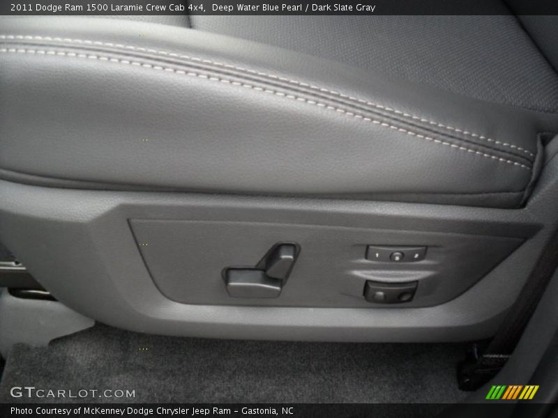 Deep Water Blue Pearl / Dark Slate Gray 2011 Dodge Ram 1500 Laramie Crew Cab 4x4