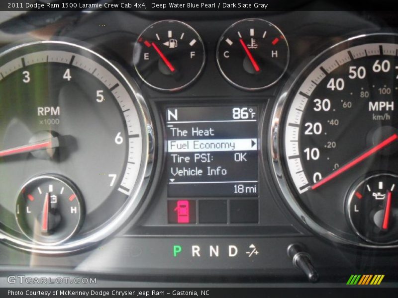 Deep Water Blue Pearl / Dark Slate Gray 2011 Dodge Ram 1500 Laramie Crew Cab 4x4