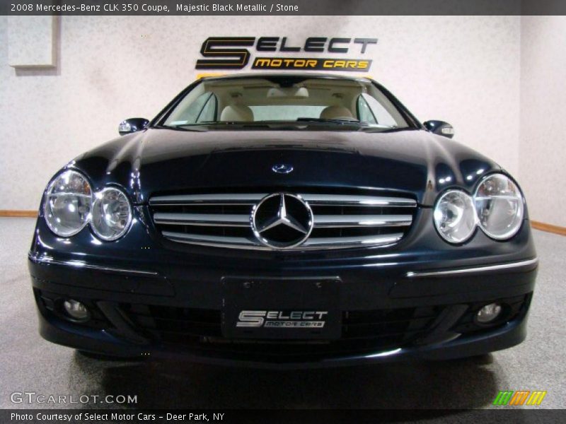 Majestic Black Metallic / Stone 2008 Mercedes-Benz CLK 350 Coupe