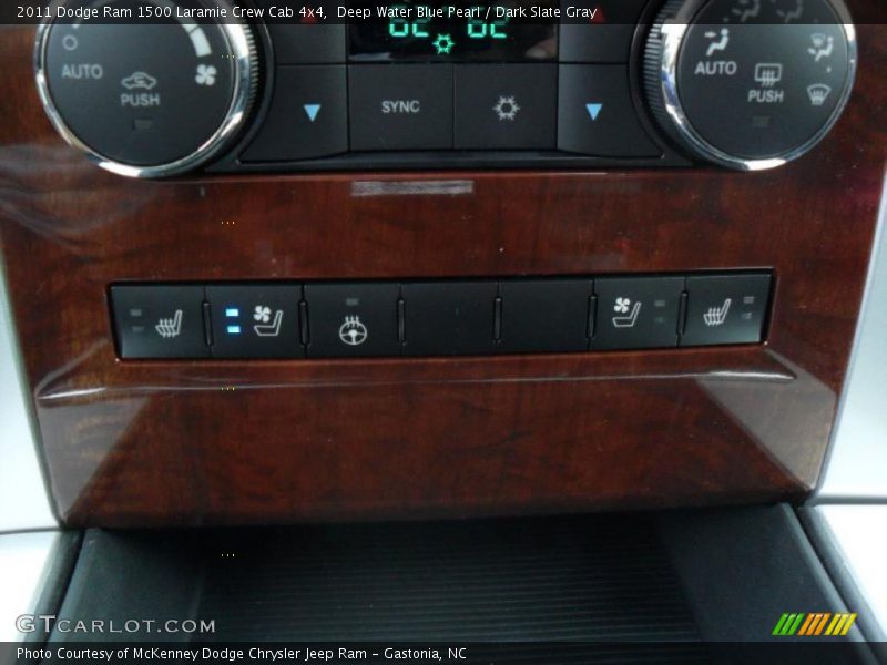 Deep Water Blue Pearl / Dark Slate Gray 2011 Dodge Ram 1500 Laramie Crew Cab 4x4