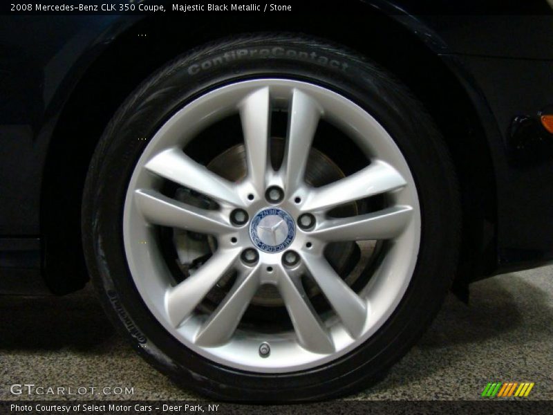 Majestic Black Metallic / Stone 2008 Mercedes-Benz CLK 350 Coupe