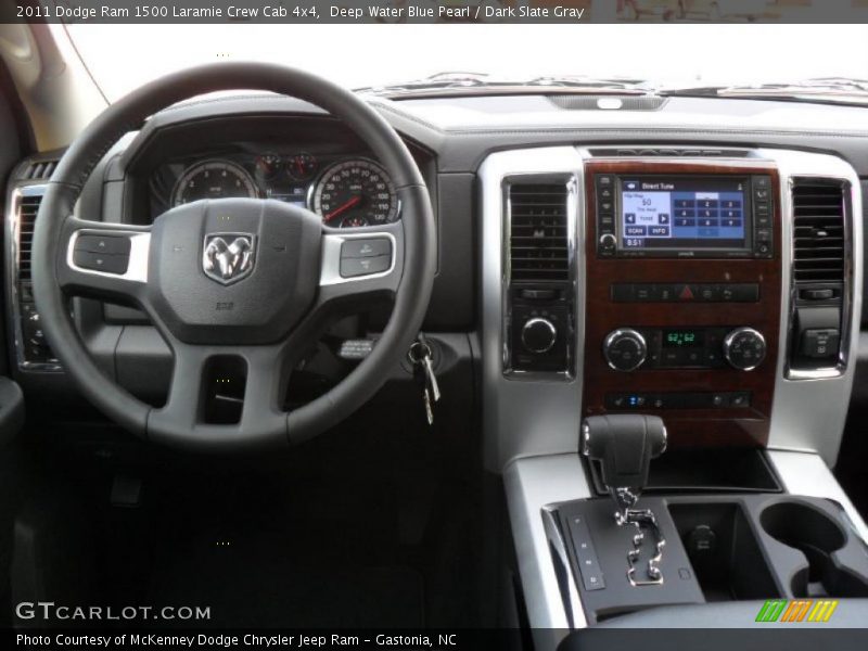 Deep Water Blue Pearl / Dark Slate Gray 2011 Dodge Ram 1500 Laramie Crew Cab 4x4