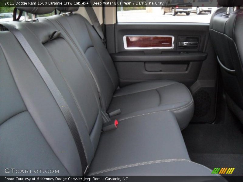 Deep Water Blue Pearl / Dark Slate Gray 2011 Dodge Ram 1500 Laramie Crew Cab 4x4