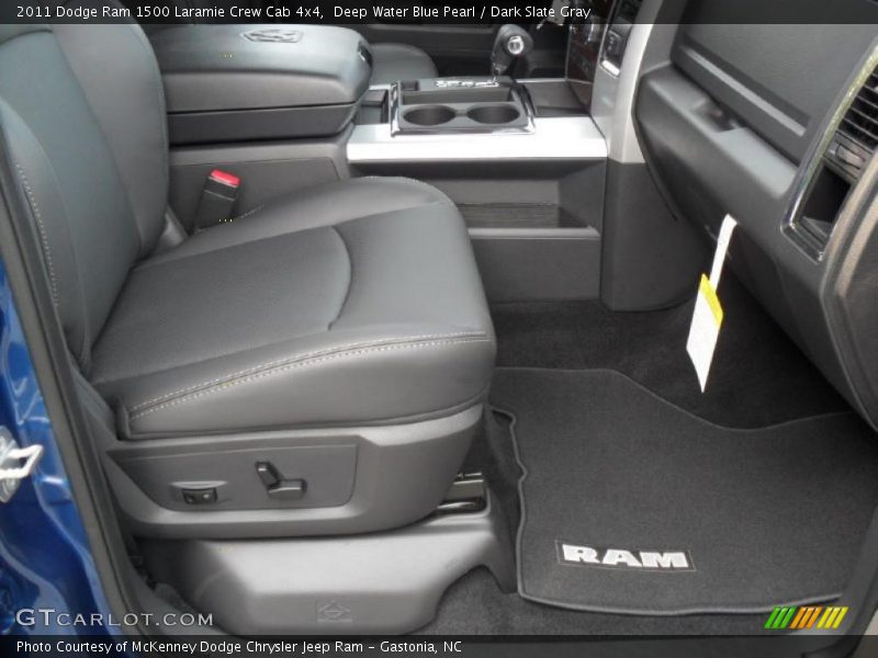 Deep Water Blue Pearl / Dark Slate Gray 2011 Dodge Ram 1500 Laramie Crew Cab 4x4
