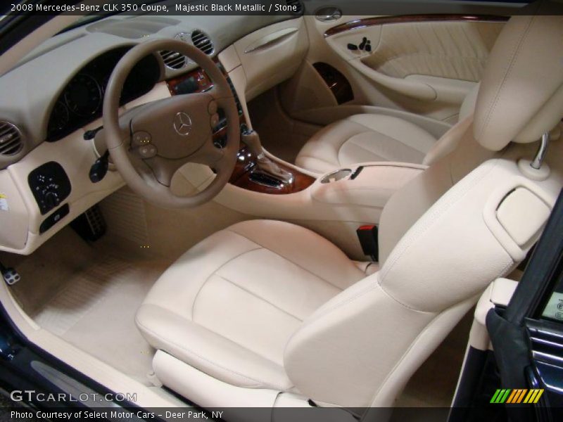 Majestic Black Metallic / Stone 2008 Mercedes-Benz CLK 350 Coupe