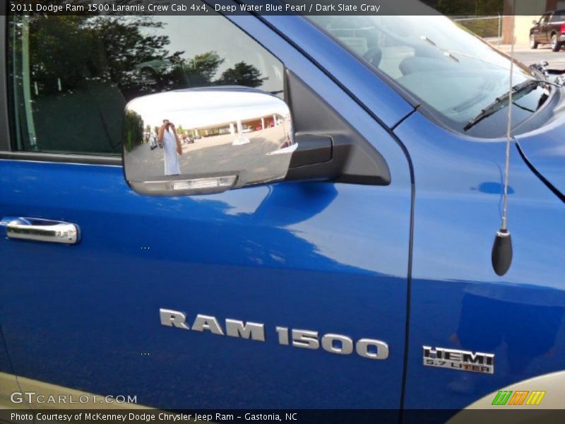 Deep Water Blue Pearl / Dark Slate Gray 2011 Dodge Ram 1500 Laramie Crew Cab 4x4