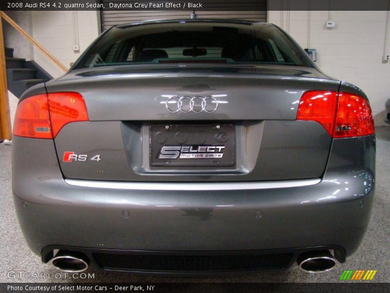 Daytona Grey Pearl Effect / Black 2008 Audi RS4 4.2 quattro Sedan