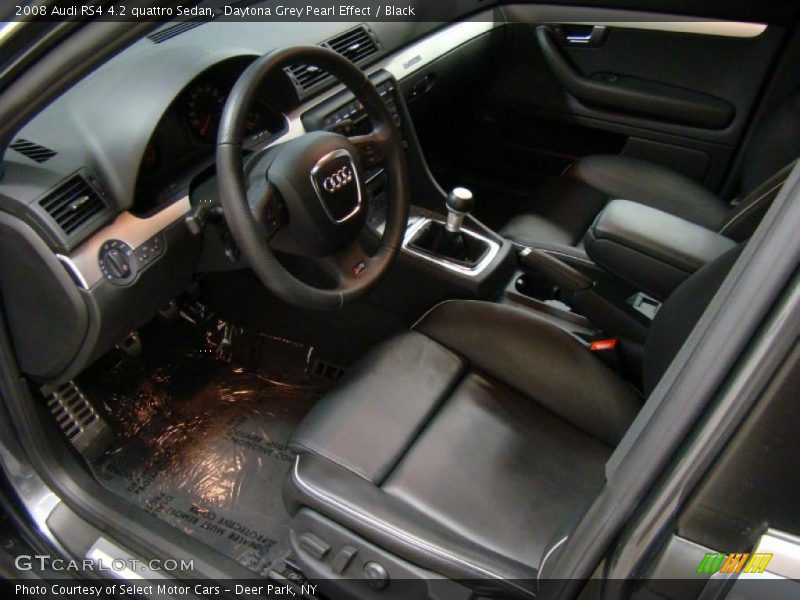 Daytona Grey Pearl Effect / Black 2008 Audi RS4 4.2 quattro Sedan