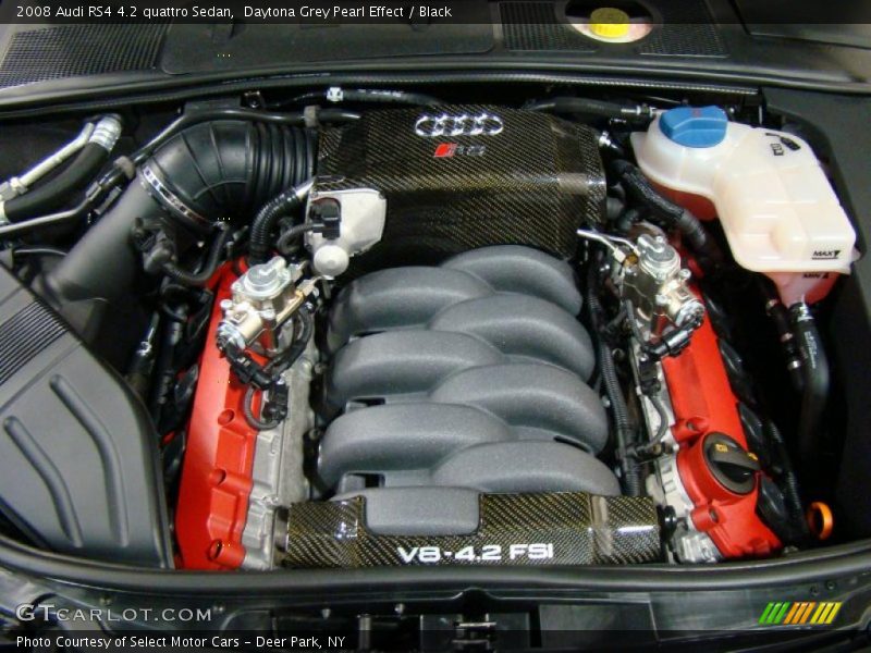 Daytona Grey Pearl Effect / Black 2008 Audi RS4 4.2 quattro Sedan