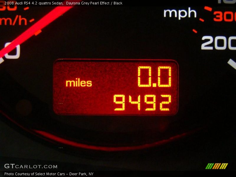 Daytona Grey Pearl Effect / Black 2008 Audi RS4 4.2 quattro Sedan