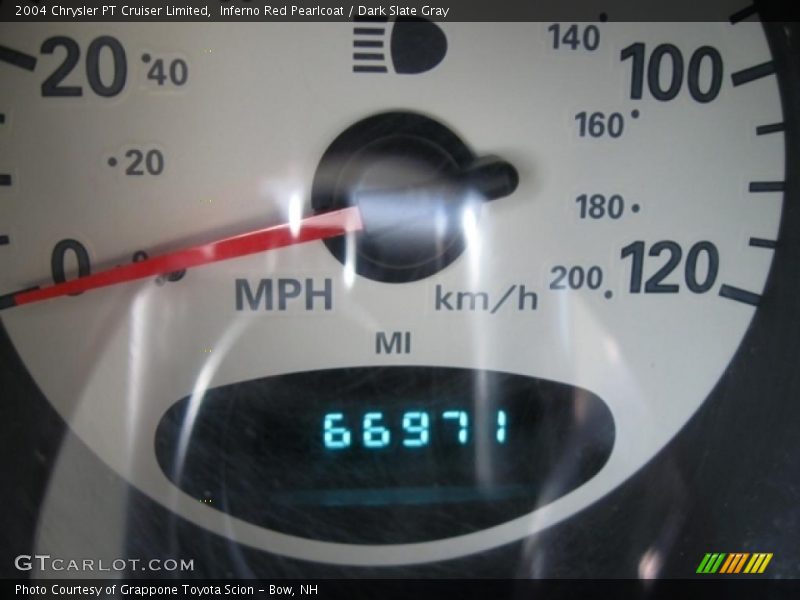 Inferno Red Pearlcoat / Dark Slate Gray 2004 Chrysler PT Cruiser Limited