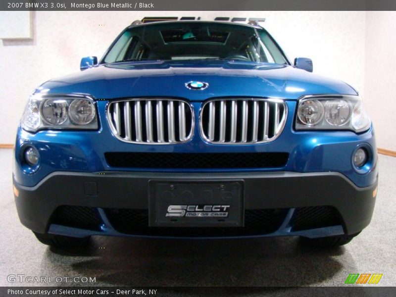Montego Blue Metallic / Black 2007 BMW X3 3.0si